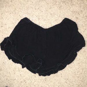 Black Brandy Melville flowy shorts